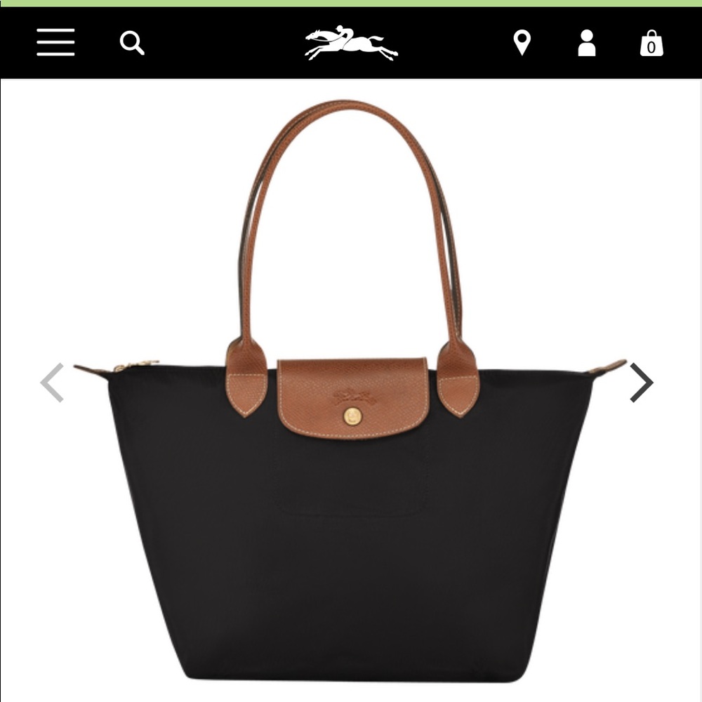 Longchamp La Plaige Small Black Original Shoulder Bag
